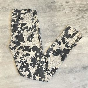 F.C. Jeans graphic star print skinny stretch jeans. ECU. Size 2.